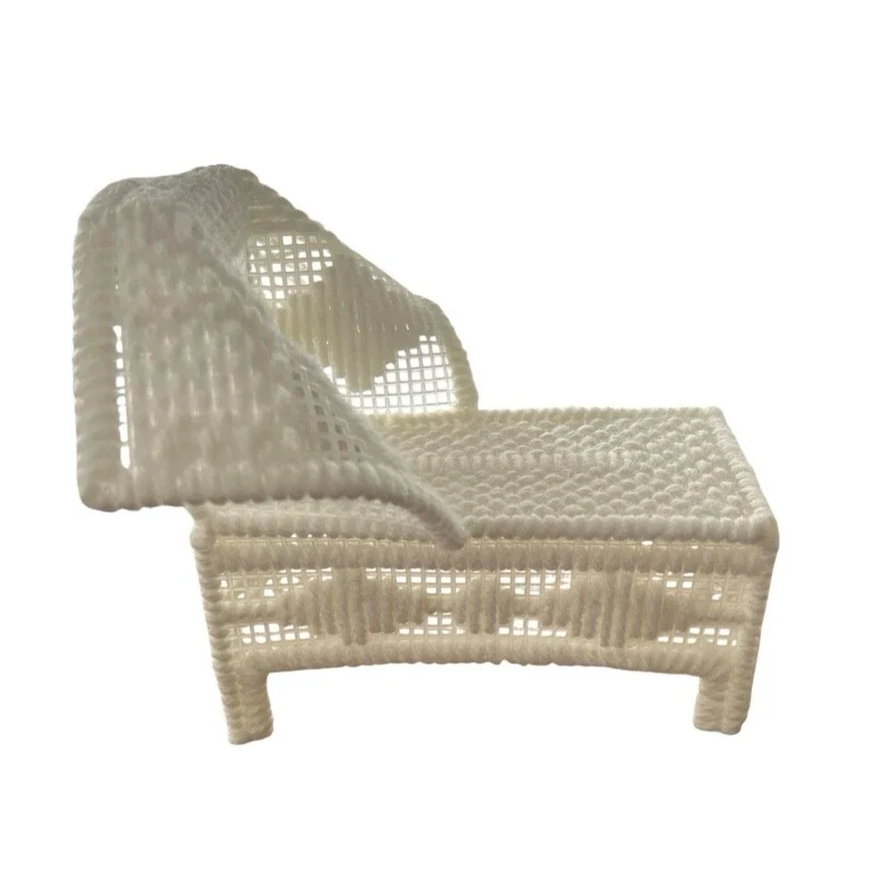 Handmade Barbie Compatible Furniture 2 Table Chair Sofa Lounge Doll not Included